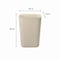 Rubbermaid Commercial 10 gal Rectangular Indoor Metal Can, Beige, Open Top, Fiberglass, 15 in FG254400BEIG - alternate 2